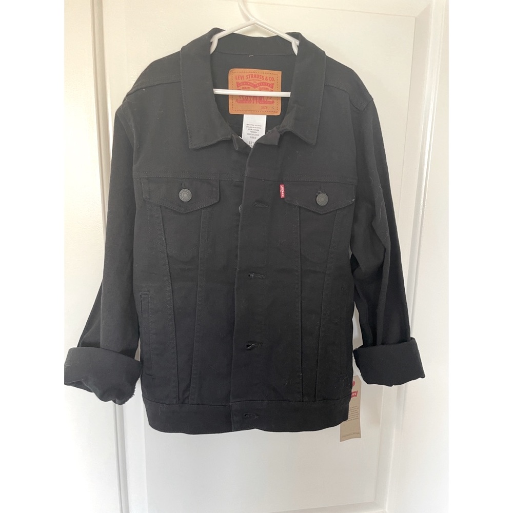 Levi’s Kids Black Denim Jacket, NWT, Size S (8-10)